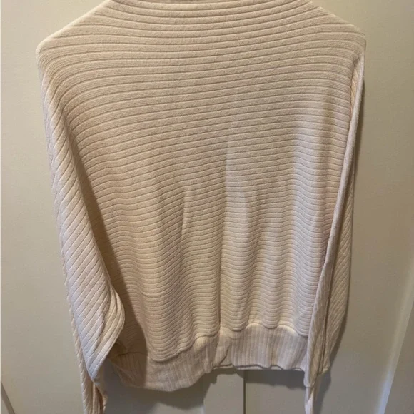 Madewell Soft Cream Ribbed Scoopneck Sweater - Picture 4 of 4